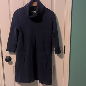 Women's Blue Tyler Boe Dress with Cowl Neck